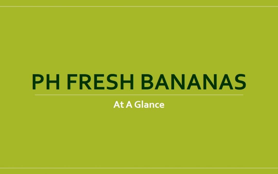 PH Fresh Bananas at a Glance